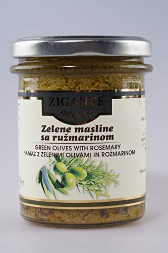Zigante tartufi - Grüne Olivenpaste mit Rosmarin, 180 g von Zigante Tartufi