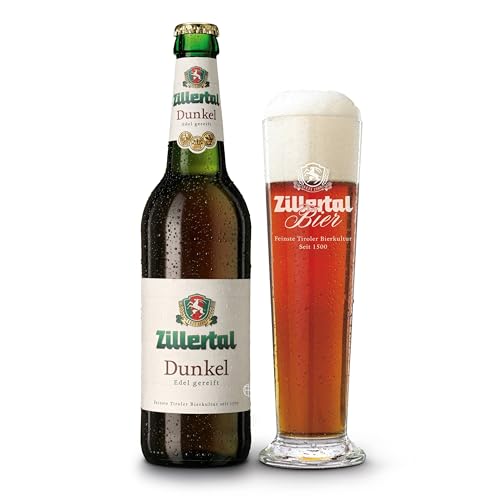 Zillertal Dunkel Bier 12 x 0,5 Liter I Tiroler Trinkgenuss mit langer Tradition und höchster Qualität. von Zillertal