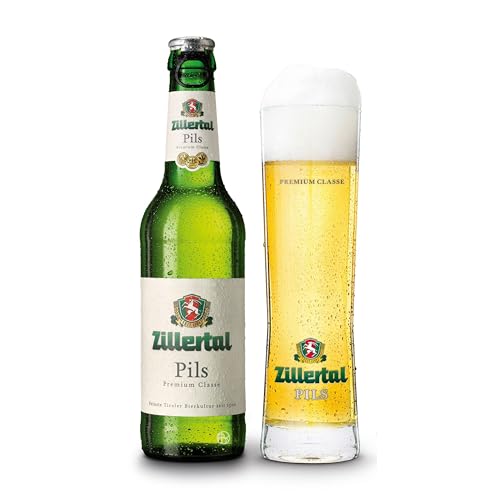 Zillertal Pils 12 x 0,33 Liter I Tiroler Trinkgenuss mit langer Tradition und höchster Qualität. von Zillertal
