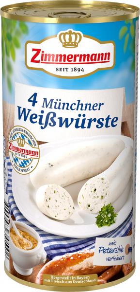 Zimmermann 4 Münchner Weißwürste von Zimmermann