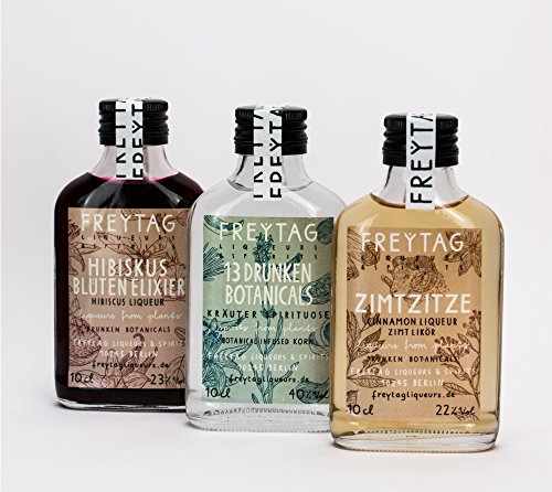 ZIMTZITZE 10cl, 13 DRUNKEN BOTANICALS 10cl, HIBISKUSBLÜTEN ELIXIER 10cl, 3er Bundle (insg. 30cl) von Zimtzitze