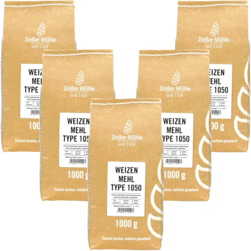 5X Weizenmehl Type 1050 1000 g 5X Weizenmehl Type 1050 1000 g von Zinßer Mühle