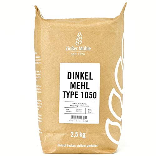 Dinkelmehl Type 1050 2,5 kg Dinkelmehl Type 1050 2,5 kg von Zinßer Mühle