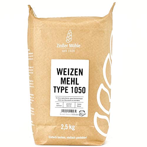 Weizenmehl Type 1050 2,5 kg von Zinßer Mühle