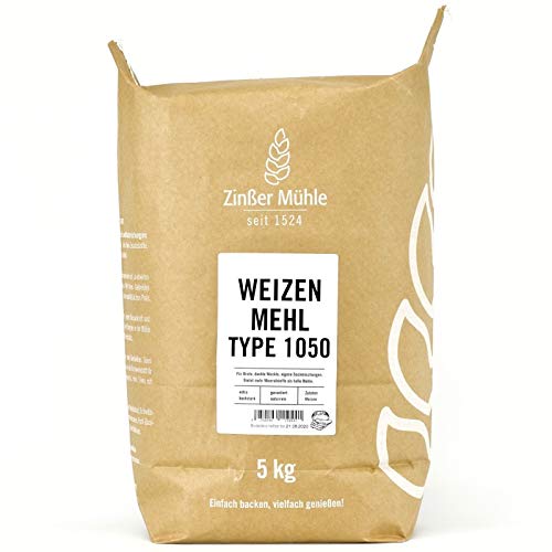 Weizenmehl Type 1050 5 kg Weizenmehl Type 1050 5 kg von Zinßer Mühle