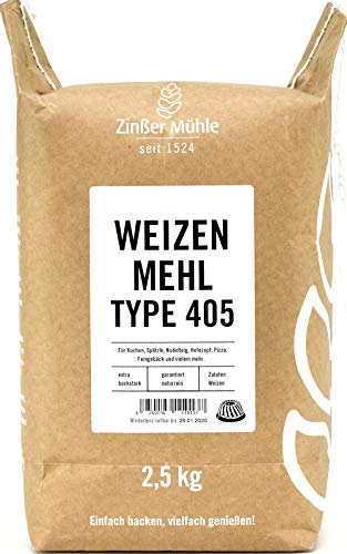 Weizenmehl Type 405 2,5 kg von Zinßer Mühle