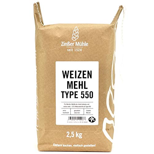 Weizenmehl Type 550 2,5 kg von Zinßer Mühle