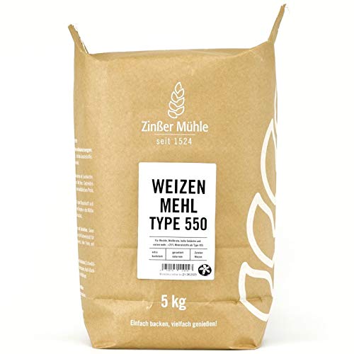 Weizenmehl Type 550 5 kg Weizenmehl Type 550 5 kg von Zinßer Mühle