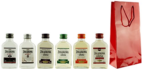 Geschenkset 6 x Żołądkowa Gorzka Mini in Geschenktüte | je 0,1 Liter Geschenkset 6 x Żołądkowa Gorzka Mini in Geschenktüte | je 0,1 Liter von Żołądkowa Gorzka
