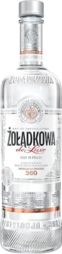 Zoladkowa de Luxe (1 x 700 ml), polnischer Wodka mit 200 Jahren Tradition, reiner und weicher Wodka mit 360 Mikrodestillationen, ideal pur oder als Cocktail, 37,5% Alk. von Zoladkowa