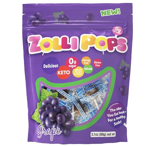 Zollipops Clean Teeth Pops, Anti Cavity Lollipops, Grape, 15 Count by Zollipops von Zollipops