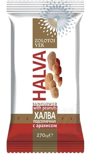 Halva aus Sonnenblumenkernen mit Erdnüssen 270g Халва подсолнечная с арахисом von Poiget
