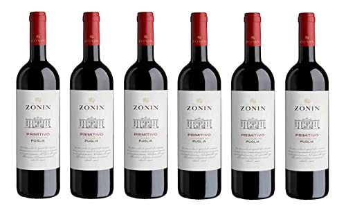 6x 0,75l - Zonin - Primitivo - Puglia I.G.P. - Apulien - Italien - Rotwein halbtrocken von Zonin