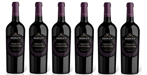 6x 0,75l - Zonin - Primitivo di Manduria D.O.P. - Apulien - Italien - Rotwein halbtrocken von Zonin