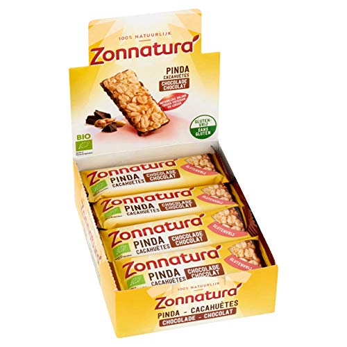 Zonnatura Erdnussschokolade - 16 Wraps x 30 Gramm von Zonnatura