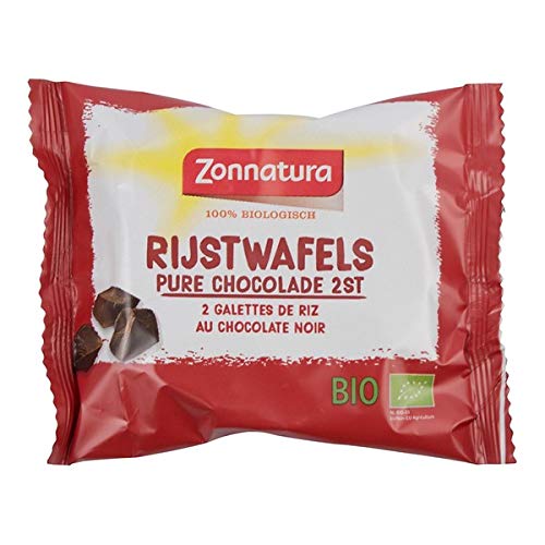 Zonnatura Rice backt belgische dunkle Schokolade, BIO - 11 Wraps x 33 Gramm von Zonnatura