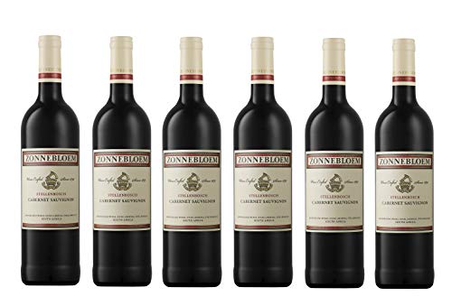 6x 0,75l - Zonnebloem - Cabernet Sauvignon - Stellenbosch W.O. - Südafrika - Rotwein trocken von Zonnebloem