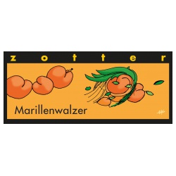 Bergmilchschokolade mit Aprikosencreme & Marzipan, handgeschöpft Bergmilchschokolade mit Aprikosencreme & Marzipan, handgeschöpft von Zotter