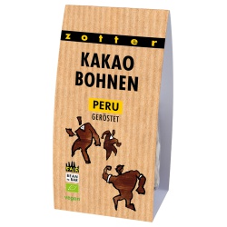 Kakaobohnen aus Peru, geröstet von Zotter