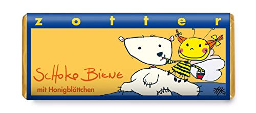 Zotter Schokolade - Schoko Biene mit Honigblättchen - 70 g von Zotter