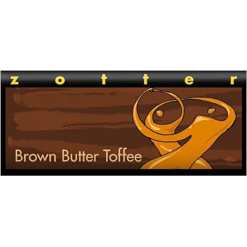 Zotter Dunkle Milchschokolade mit Butter-Ganache & Toffeefüllung, handgeschöpft (70 g) - Bio von Zotter