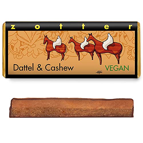 Zotter Handgeschöpfte Schokolade Dattel & Cashew 70 g von Zotter