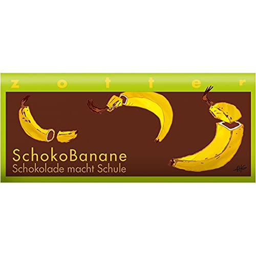 Zotter Milchschokolade mit Bananencreme, handgeschöpft (70 g) - Bio von Zotter