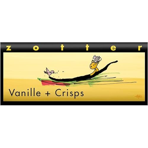 Zotter Milchschokolade mit Vanille & Mandelkrokant, handgeschöpft (70 g) - Bio von Zotter