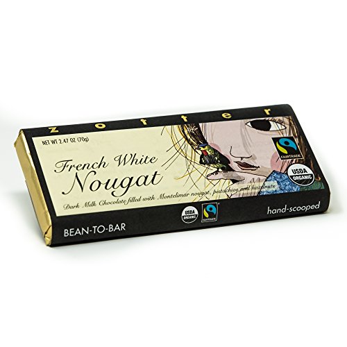 Zotter Milchschokolade mit französischem Nougat, handgeschöpft (70 g) - Bio von Zotter