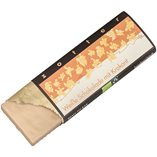 Zotter Weiße Schokolade mit Krokant, 70g Zotter Weiße Schokolade mit Krokant, 70g von Zotter