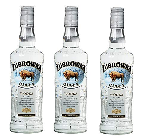 3 Flaschen Zubrowka Biala Wodka a 0,5L 40% Orginal Wodka 3 Flaschen Zubrowka Biala Wodka a 0,5L 40% Orginal Wodka von Żubrówka