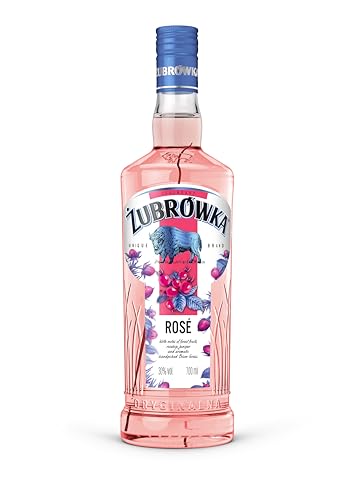 Zubrowka Rosé - Vodka-basierter fruchtiger Aperitif mit Waldbeeren und einem Hauch Bisongras (1 x 0,7) von Żubrówka