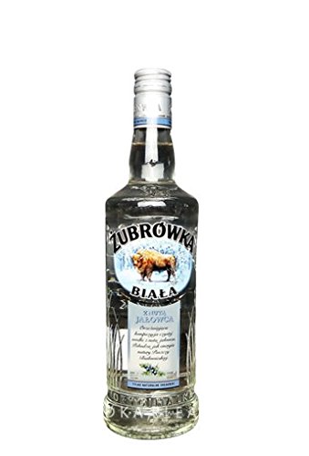 Żubrówka Weiß Wacholder | Polnische Wodka-Besonderheit | 0,5 Liter, 37,5% Alkoholgehalt von Zubrowka