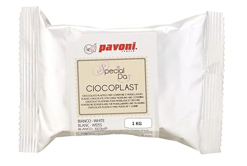 Zuckerpapier24® Modellier Schokolade von Pavoni Italia® 1 KG (Weiß) [CIOCOPLASTWH] von Zuckerpapier24