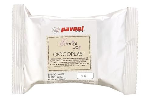 Zuckerpapier24® Modellier Schokolade von Pavoni Italia® 1 KG (Weiß) [CIOCOPLASTWH] von Zuckerpapier24