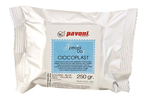 Zuckerpapier24® Modellier Schokolade von Pavoni Italia® 250 gramm (Blau) [cpaz250] von Zuckerpapier24