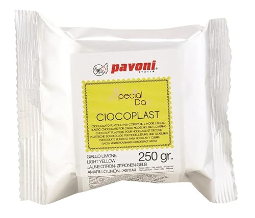 Zuckerpapier24® Modellier Schokolade von Pavoni Italia® 250 gramm (Gelb) [cpg250] von Zuckerpapier24