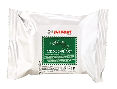 Zuckerpapier24® Modellier Schokolade von Pavoni Italia® 250 gramm (Grün) [cpvs250] von Zuckerpapier24