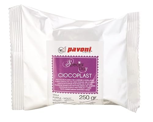 Zuckerpapier24® Modellier Schokolade von Pavoni Italia® 250 gramm (Lila) [cpvl250] von Zuckerpapier24