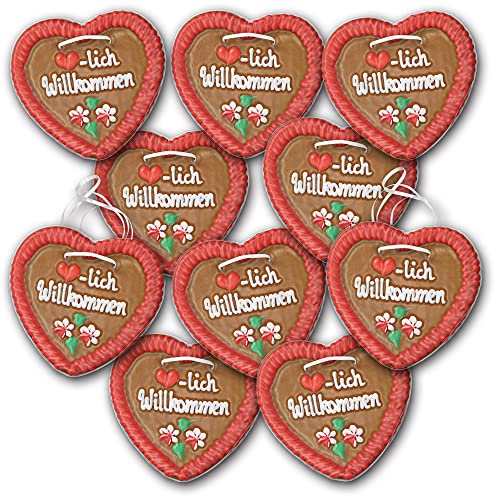 Lebkuchenherz Herzlich Willkommen 12 Stück 16x15cm groß / 95g schwer. Original frisches Oktoberfestlebkuchenherz aus München. Lebkuchen Herzen günstig kaufen | Konditorei Zuckersucht Lebkuchenherz Herzlich Willkommen 12 Stück 16x15cm groß / 95g schwer. Original frisches Oktoberfestlebkuchenherz aus München. Lebkuchen Herzen günstig kaufen | Konditorei Zuckersucht von Zuckersucht