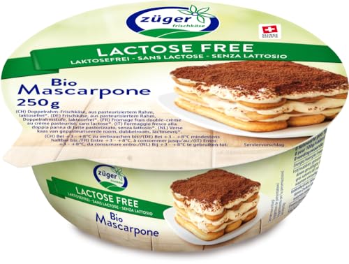 Züger Frischkäse AG Züger Bio Mascarpone Crème laktosefrei SGA (6 x 250 gr) von Züger Frischkäse AG