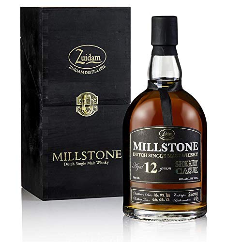 Single Malt Whisky Zuidam Millstone, 12 years, Sherry Cask, 46% vol., Holland, 700 ml von Zuidam Distillers B.V.