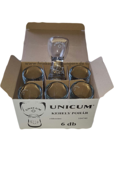 Unicum Shot Gläser (6 Stück im Karton) ZWACK von Zwack Unicum NYRT