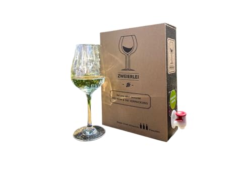 Zweierlei Wein Frühlingsfrische Scheurebe x Kerner halbtrocken Bag-in-Box (BiB) 2,25l von Zweierlei Wein