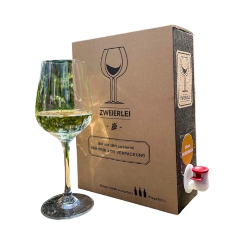 Zweierlei Wein Grauburgunder trocken Bag-in-Box (BiB) 2,25l von Zweierlei Wein