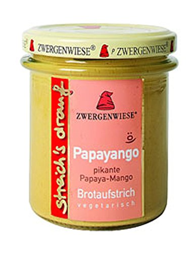 6er-VE Bio Aufstrich Papayango (Papaya-Mango)160g Zwergenwiese Streich's drauf von Zwergenwiese