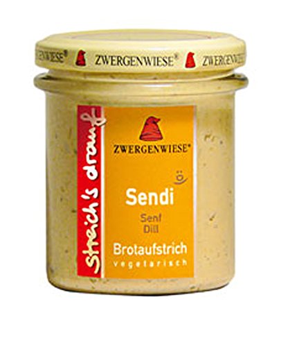 6er-VE Bio Aufstrich Sendi (Senf-Dill) 160g Zwergenwiese Streich's drauf von Zwergenwiese