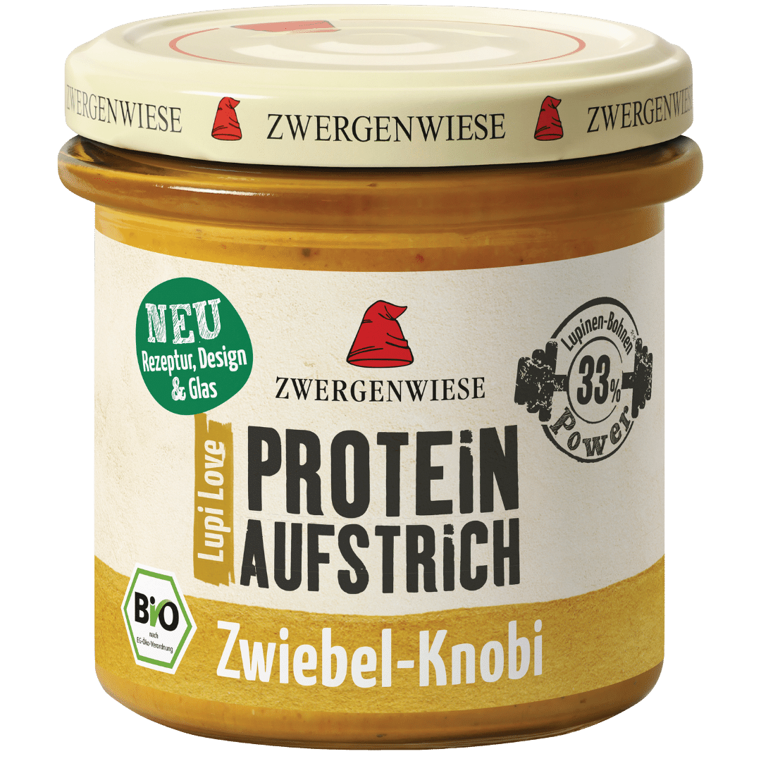 Bio LupiLove Protein Zwiebel-Knobi Brotaufstrich Bio LupiLove Protein Zwiebel-Knobi Brotaufstrich von Zwergenwiese