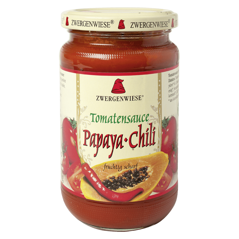 Bio Tomatensauce Papaya-Chili von Zwergenwiese