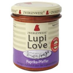 Brotaufstrich LupiLove mit Paprika & Pfeffer Brotaufstrich LupiLove mit Paprika & Pfeffer von Zwergenwiese